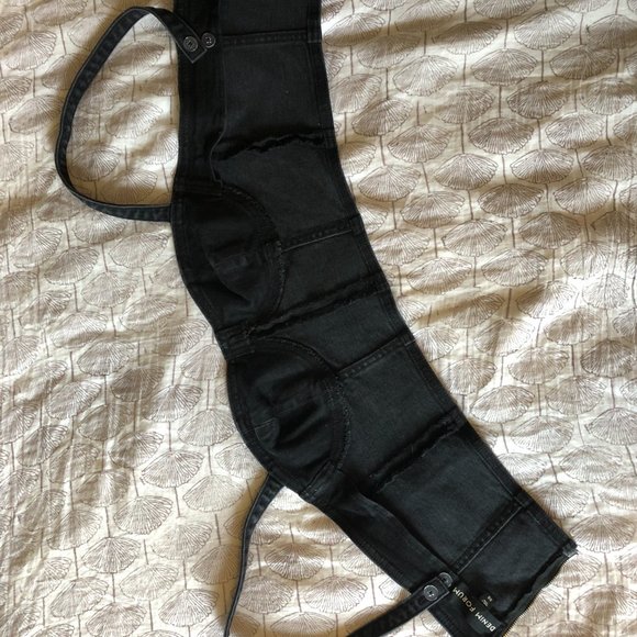 Denim Forum The Cecily Denim Bralette Tank Top - Picture 3 of 5